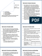 Task Card 1: Atomic Structure Task Card 2: Atomic Structure