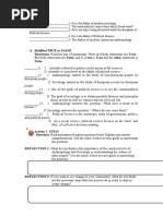 A. Modified TRUE or FALSE: Activity 2: ESSAY Directions: Read and Analyse The Given Questions Below. Explain Your Answer