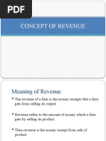 Concept of Revenue