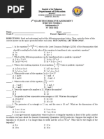 Math 9 Q1 Summative Test 1