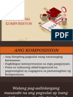 Pagsulat NG Komposisyon