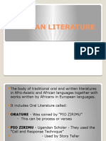 Week 6.3-African Literature