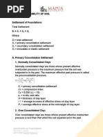 Compressibility of Soil