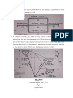 Given That Length of Pipe1, 2 3: Pipe 1 Length 1800 M: Solution