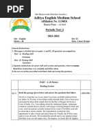 PT2 STD XI English 2021 Revised