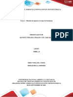 Tarea 2. Métodos de Soporte A La Toma de Decisiones. Bayron Vergara G