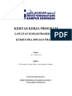 Kertas Kerja Lawatan Pra