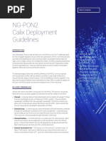 NG-PON2 Calix Deployment Guidelines