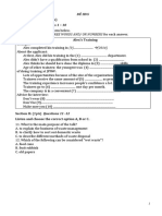 Part A: Listening (5Pts) Section I: (1pt) Questions 1 - 10