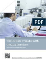 Wincc Data Transfer With Opc Da Nterface