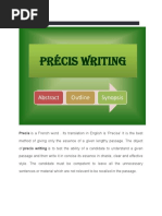 Precis Writing English