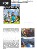 Minecraft: Una Aproximación A La Ingeniería Civil A Través de Las Consolas