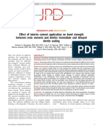 Effect of Interim Cement Application On Bond Strength Between Resin Cements and Dentin - Immediate and Delayed Dentin Sealing