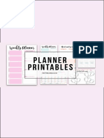 Thrifty Millennials Free Planner Printables