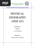 Physical Geography (SSM 103) : Pamantasan NG Cabuyao