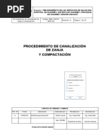 3061-OE-PC-IIEE-102 Procedimiento Canalización de de Zanja y Compactación