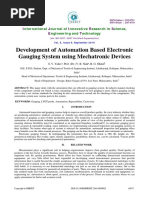 Development of Automation Based Electronic Gauging System Using Mechatronic Devices