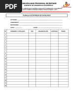 Ficha de Entrega de Catalogo