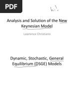 Analysis and Solution of The New Keynesian Model: Lawrence Christiano