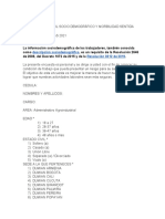 Encuesta de Perfil Socio Demográfico y Morbilidad Sentida Dumian Medical Sas 2021