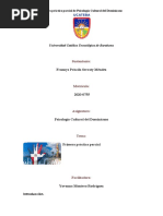 Primera Práctica Parcial de Psicología Cultural Del Dominicano