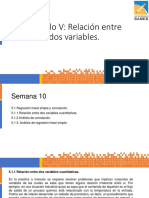 5.1 Regresión Lineal Simple y Correlación.