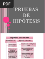 Pruebas de Hipótesis