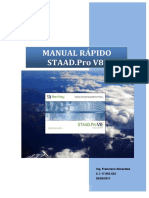 Manual Rápido Staad - Pro V8i Español