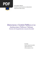 Burocracia y Gestión Pública: Factores de Desaprobación en La Sociedad Chilena Actual