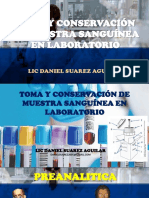 Toma y Conservación de Muestra Sanguínea en Laboratorio (Autoguardado)