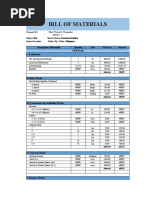 Stair Bill of Quantities