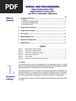 Wiring and Programming: Table of