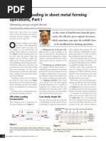 Off-Center Loading in Sheet Metal Forming Operations, Part I