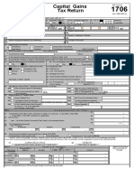 Capital Gains Tax Return BIR Form No 1706