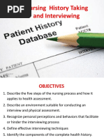 History Taking and Interview PDF