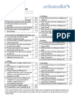 Oswestry Disability Index (ODI)