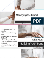 Managing The Brand: Business and Entrepreneurship Dept