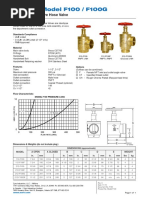 Model F100 / F100G: Fire Hose Valve