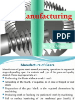 Gear Manufacturing Process With Questions