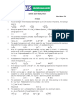 Senior Neet Weekly Test QP (03-10-2021)