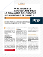 Biopsie Musculaire Et Myopathie Inflammatoire