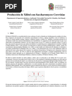 Trabajo Produccion de Xilitol