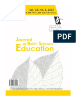 Journal of Baltic Science Education, Vol. 18, No. 3, 2019