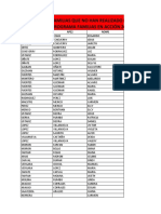 Listado de Las Familias Focalizadas Pendientes de Inscripción Al Programas Familias en Acción