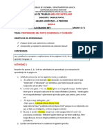 Guía #4 - Propiedades Del Texto Coherencia y Cohesión (Actividades)