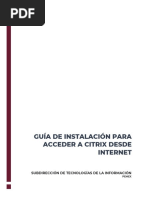 Guía de Instalación para Acceder A Citrix Desde Internet