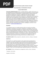 La Ordenación Del Territorio o Política Territorial en Venezuela