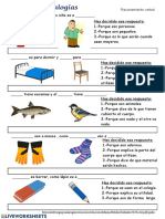 Analogías 5° - Ejercicios