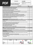 Check List de Inspeccion para Plataformas Elevadoras - F - CT - 598 - CNC