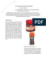 Extraction of Natural Products by Steam Distillation